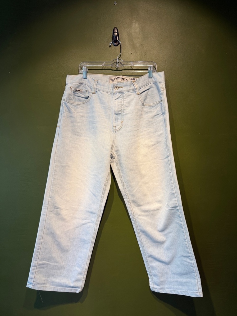 Avirex Light Wash Men's Relaxed Jeans